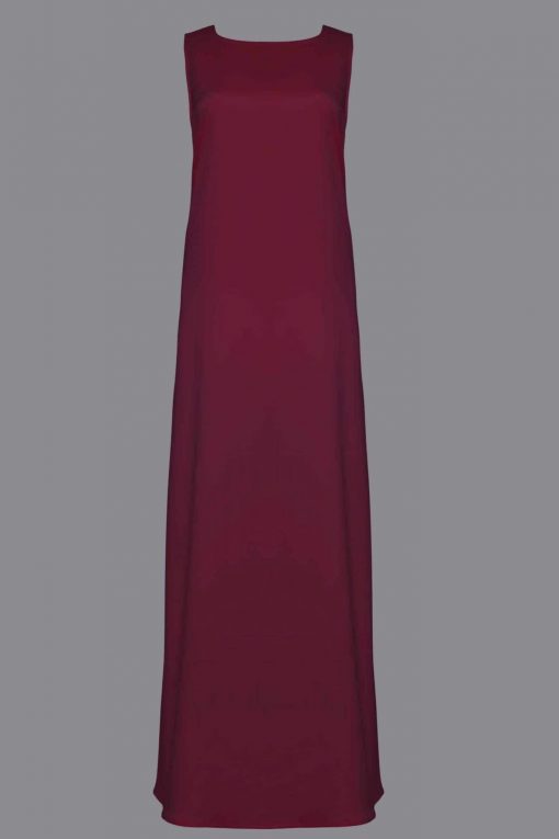 Burgundy Abaya Inner Slip Dress